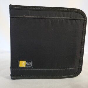 Case Logic CD Wallet / Travel Case – (16) CD Capacity – Black Nylon Exterior